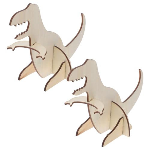 Lurrose 2 Stück Teiliges Dinosaurier Puzzle Holz Diy Bausatz zum Malen und Zusammenbauen für Bastelfreunde Lurrose 2 Stück Teiliges Dinosaurier Puzzle Holz Diy Bausatz zum Malen und Zusammenbauen für Bastelfreunde von Lurrose