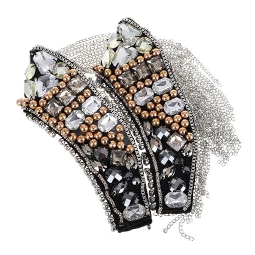 Lurrose 2 Stück Teiliges Quasten Schulterepauletten aus Robustem Metall Stilvolle Schulterpolster mit Strass und Fransen Vielseitiges Accessoire für Party Hochzeit und Festliche Anlässe Lurrose 2 Stück Teiliges Quasten Schulterepauletten aus Robustem Metall Stilvolle Schulterpolster mit Strass und Fransen Vielseitiges Accessoire für Party Hochzeit und Festliche Anlässe von Lurrose