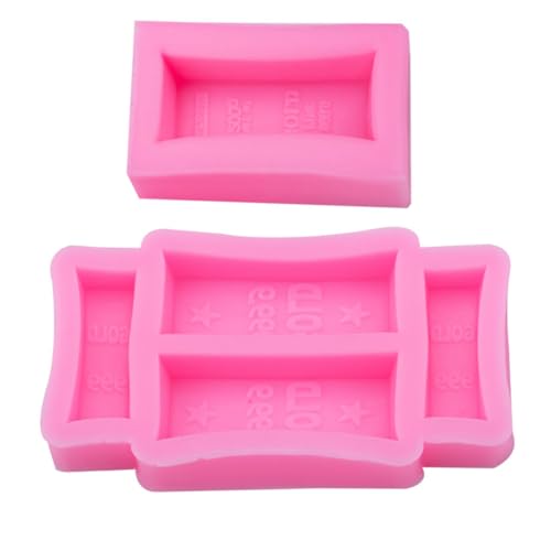 Lurrose 2 Stück Teiliges Silikon Mould für Diy Seifen und Handwerksprojekte Vielseitige Dekorative Form für Kreative Kuchen und Seife Nachhaltig und Zuverlässig von Lurrose