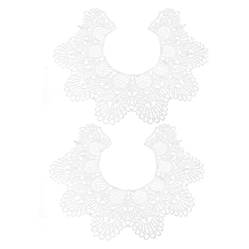 Lurrose 2 Stück Teiliges Weißes Spitzenkragen Bestickter Floraler Spitzenbesatz Hohler Applikationskragen DIY Blusenkragen Einsatz Eleganter Spitzenkragen zum Aufnähen für Damenkleidung Lurrose 2 Stück Teiliges Weißes Spitzenkragen Bestickter Floraler Spitzenbesatz Hohler Applikationskragen DIY Blusenkragen Einsatz Eleganter Spitzenkragen zum Aufnähen für Damenkleidung von Lurrose