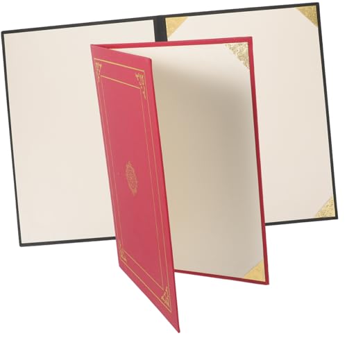 Lurrose 2 Stück Titelbild der Ehrenurkunde ordner dokumentenmappe Zertifikatsmappe Urkundencover Auszeichnungsmappe Plane Fotoalben briefumschläge Urkundenhülle Urkundenumschlag aus Papier von Lurrose