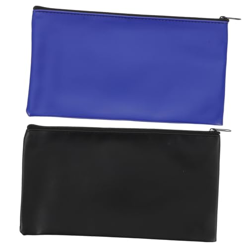 Lurrose 2 Stück Wasserdichte Pu-leder Geldtasche mit Reißverschluss Wiederverwendbarer Beleg Dokumentenhalter Organisierte Aufbewahrung für Bargeld und Wichtige Papiere für Reisen und Lurrose 2 Stück Wasserdichte Pu-leder Geldtasche mit Reißverschluss Wiederverwendbarer Beleg Dokumentenhalter Organisierte Aufbewahrung für Bargeld und Wichtige Papiere für Reisen und von Lurrose