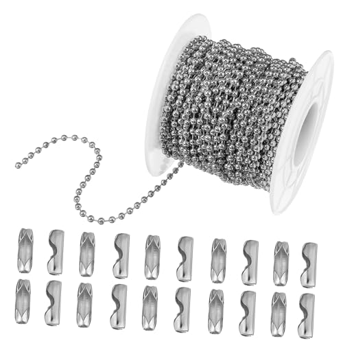 Lurrose 2.4diy Schmuckzubehör Kupfer Eisen Edelstahl Wellenperlenkette Klobig Für Extender Rostfrei Halsketten Verlängerungsperlenketten Ball Ketten Zur Schmuckherstellung Name Bronze Lurrose 2.4diy Schmuckzubehör Kupfer Eisen Edelstahl Wellenperlenkette Klobig Für Extender Rostfrei Halsketten Verlängerungsperlenketten Ball Ketten Zur Schmuckherstellung Name Bronze von Lurrose