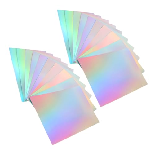Lurrose 20 Blatt Metallic Holografischer Karton Glänzend Regenbogen Foil Papier für Basteln Scrapbooking Hochzeitseinladungen DIY Kreative Projekte Zuhause Büro Schule Lurrose 20 Blatt Metallic Holografischer Karton Glänzend Regenbogen Foil Papier für Basteln Scrapbooking Hochzeitseinladungen DIY Kreative Projekte Zuhause Büro Schule von Lurrose