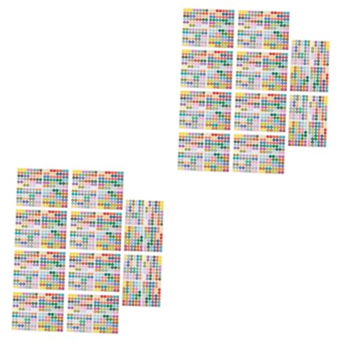Lurrose 20 Stk Aufkleber Mit Ätherischen Ölen Verpackungsetiketten Aufkleber Für Flaschenverschlüsse Runde Aufkleber Runde Etiketten Aufkleber Für Aromatherapieflaschen Colorful von Lurrose