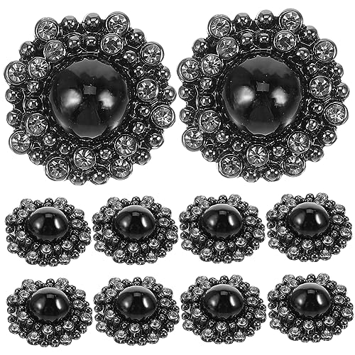 Lurrose 2 Sets Stilvolle Runde Kleiderknöpfe 20 Mm Legierungsknöpfe Zum Nähen Handgefertigte Dekorative Knöpfe Flache Knöpfe Zum Basteln 10 Stück * 2 von Lurrose