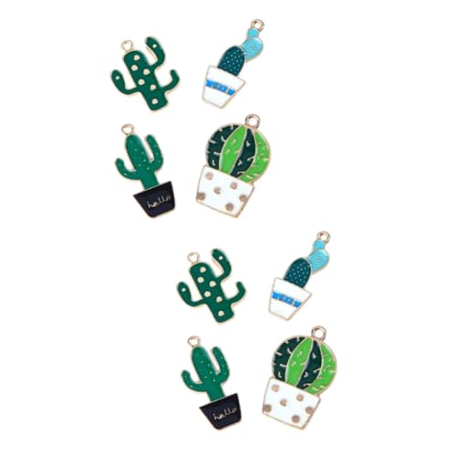 Lurrose 20 Stk Kaktus-armbandanhänger Armband-anhänger Schlüsselanhänger Zubehör Pflanze Kleiner Anhänger von Lurrose