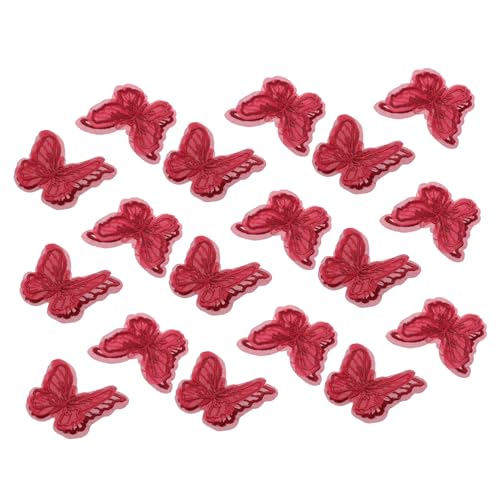 Lurrose 20 Stück Bestickte Spitzen Schmetterlings Applikationen Spitzenstoff Langlebige Zarte Stickerei Patches für Diy Kleidung Hochzeitsdeko Handwerksprojekte Vielseitige Verzierung von Lurrose