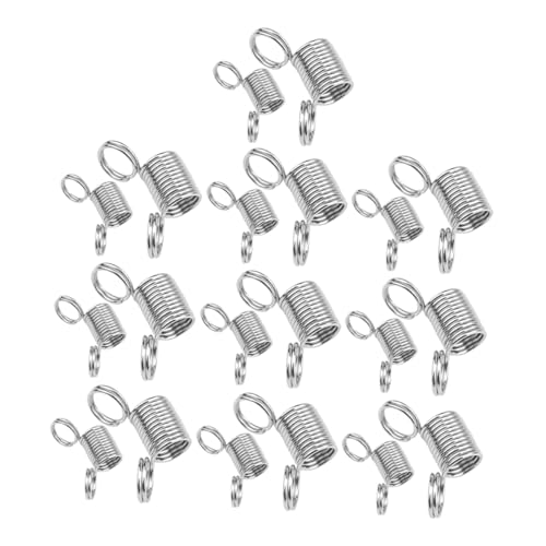 Lurrose 20 Stück Federklemmen für Schmuckherstellung Stabile Stopper für Armband Halskette und Ohrringe Diy Zubehör für Schmuckdesign von Lurrose