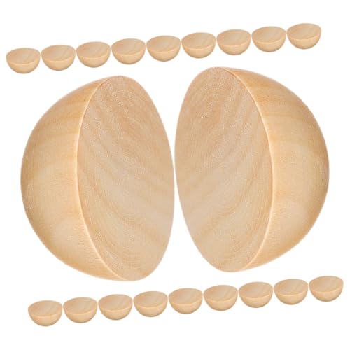 Lurrose 20 Stück Holzkugeldekoration unvollendete halbe Holzperlen unvollendete Holzkugel halbe Holzperlen zum Basteln Holzkugeln DIY-Projekte Bastelkugeln aus Holz Lotusbaum Beige Lurrose 20 Stück Holzkugeldekoration unvollendete halbe Holzperlen unvollendete Holzkugel halbe Holzperlen zum Basteln Holzkugeln DIY-Projekte Bastelkugeln aus Holz Lotusbaum Beige von Lurrose