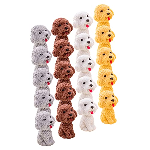 Lurrose 20 Stück Hund Radiergummi Hundeunterlage Lustig Schule Klein Karikatur Geformt Welpe Radiergummis Schreiben Schreibwaren Für Radiergummi in Hundeform von Lurrose
