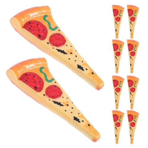 Lurrose 20 Stück Kugelschreiber in Pizzaform, neuartiger Tintenstift in Lebensmittelform, kreative Schreibwaren für Kinder und Erwachsene, lustige Büroartikel, orangefarben Lurrose 20 Stück Kugelschreiber in Pizzaform, neuartiger Tintenstift in Lebensmittelform, kreative Schreibwaren für Kinder und Erwachsene, lustige Büroartikel, orangefarben von Lurrose