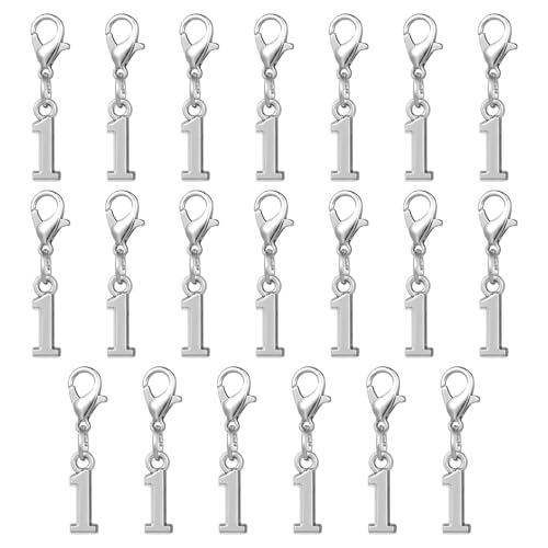 Lurrose 20 Stück Legierung Förmige Anhänger mit Karabiner Diy Arabische Ziffern Charm Schmuckzubehör für Ohrringe und Mehr Lurrose 20 Stück Legierung Förmige Anhänger mit Karabiner Diy Arabische Ziffern Charm Schmuckzubehör für Ohrringe und Mehr von Lurrose