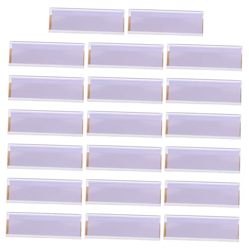 Lurrose 20 Stück Materialsidentifikationskarte Einfügen Etiketthalterbüro Klassenzimmer Cubby Labels Lebensmitteletiketthalter Multi- -etikett Clip Etikettenschutz Pvc Transparent Lurrose 20 Stück Materialsidentifikationskarte Einfügen Etiketthalterbüro Klassenzimmer Cubby Labels Lebensmitteletiketthalter Multi- -etikett Clip Etikettenschutz Pvc Transparent von Lurrose