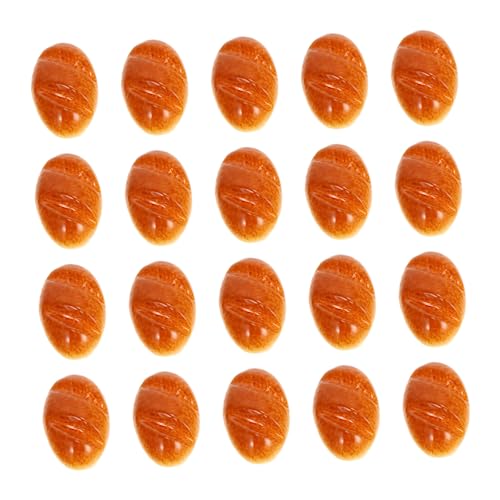 Lurrose 20 Stück Mini French Bread Handyschale DIY Patches Set Vielseitige Bastelaccessoires für Handyhüllen Haarspangen und Armbänder Kreative für Freunde und Familie von Lurrose