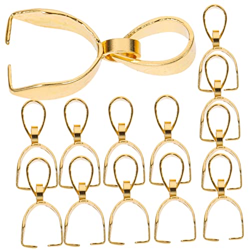 Lurrose 20 Stück Schmuck Verschlüsse Klips für Diy Anhängerverbindung Quetschperlen für Armbänder und Kreative Schmuckherstellung von Lurrose