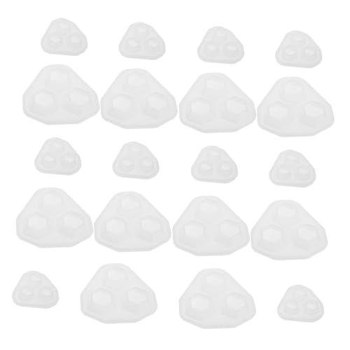 Lurrose 20 Stück Teiliges Diamant Silikonform für Harz Schmuckherstellung Wiederverwendbare Epoxidharz Gießform für Edelstein Dekoration Vielseitig für Diy Bastelprojekte und Kreative von Lurrose