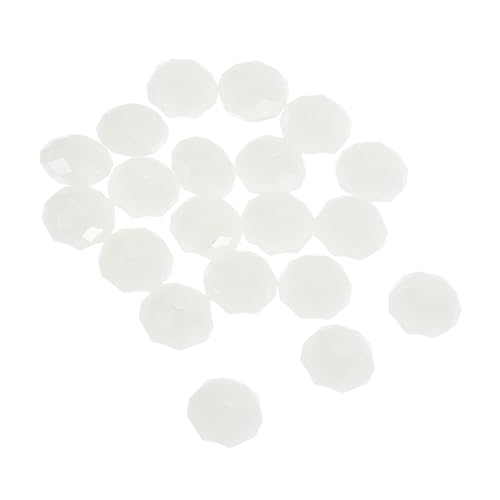 Lurrose 20 Stück Teiliges Flach Schmuckperlen für Armband Halskette Windspiel Bastelprojekte Vielseitig Kreativ Langlebiges Material von Lurrose