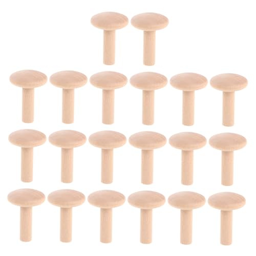 Lurrose 20 Stück Teiliges Holz Dübel Natürlichem Hartholz T Förmige Rundkopf Holzstifte für Möbelverbindung Kinderfreundliche Diy Bastelprojekte Stabile Montage Kreative Handwerkszubehör Lurrose 20 Stück Teiliges Holz Dübel Natürlichem Hartholz T Förmige Rundkopf Holzstifte für Möbelverbindung Kinderfreundliche Diy Bastelprojekte Stabile Montage Kreative Handwerkszubehör von Lurrose