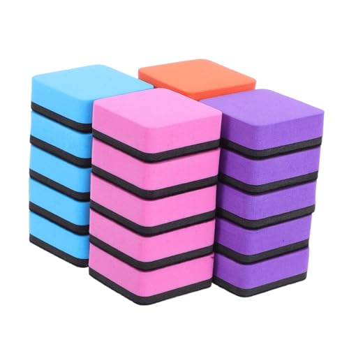 Lurrose 20 Stück Teiliges Magnetisches Whiteboard-erasers- Quadratisch aus Weichem EVA und Filz Wiederverwendbare Whiteboard Tafelreiniger für Schule Büro und Klassenzimmer Lurrose 20 Stück Teiliges Magnetisches Whiteboard-erasers- Quadratisch aus Weichem EVA und Filz Wiederverwendbare Whiteboard Tafelreiniger für Schule Büro und Klassenzimmer von Lurrose