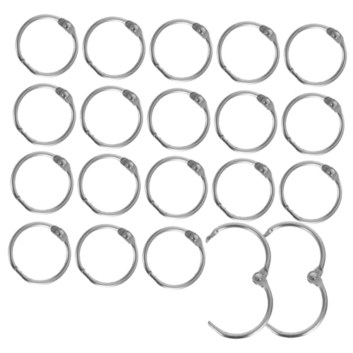 Lurrose 20 Stück Teiliges Metall Binderinge Kleine Buchbinder Ringe für Scrapbooks Karteikarten Flashcards Notizbücher Leicht zu Öffnen und Schließen Vielseitig für Büro und Schule Lurrose 20 Stück Teiliges Metall Binderinge Kleine Buchbinder Ringe für Scrapbooks Karteikarten Flashcards Notizbücher Leicht zu Öffnen und Schließen Vielseitig für Büro und Schule von Lurrose