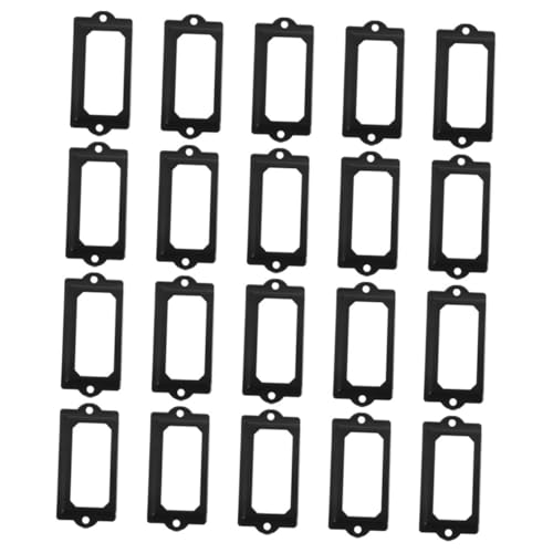 Lurrose 20 Stück Teiliges Metall Etikettenhalter für Möbel Schubladen und Aktenschränke Vielseitige Box Label Frames zur Schreibtischorganisation Harmonisches Design für Büro und Lurrose 20 Stück Teiliges Metall Etikettenhalter für Möbel Schubladen und Aktenschränke Vielseitige Box Label Frames zur Schreibtischorganisation Harmonisches Design für Büro und von Lurrose