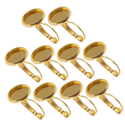 Lurrose 20 Stück Teiliges Ohrring Lünette Goldfarbene Metallrahmen DIY Schmuckherstellung Flache Runde Anhänger Fassungen für Basteln und Ohrringgestaltung Lurrose 20 Stück Teiliges Ohrring Lünette Goldfarbene Metallrahmen DIY Schmuckherstellung Flache Runde Anhänger Fassungen für Basteln und Ohrringgestaltung von Lurrose