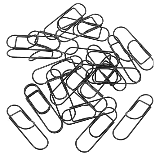Lurrose 20 Stück Teiliges Stift Clips aus Büroklammern und Dokumentenhalter für Notizbücher Kalender und Diy Projekte Praktische Mini Clips Schwarz von Lurrose