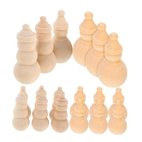 Lurrose 20 Stück Teiliges Unbemalter Holz Schneemann Figuren Diy Weihnachtsdekoration Handbemalbare Mini Holzpuppen Kindgerechtes Bastelset für Kreative Weihnachtsgestaltung und Lurrose 20 Stück Teiliges Unbemalter Holz Schneemann Figuren Diy Weihnachtsdekoration Handbemalbare Mini Holzpuppen Kindgerechtes Bastelset für Kreative Weihnachtsgestaltung und von Lurrose