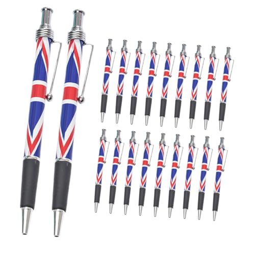 Lurrose 20 Stück Uk Flagge Kugelschreiber mit Komfortgriff Schwarzer Klickmechanismus Glattes Schreiben für Büro Schule und Alltag Patriotisches Schreibgerät Lurrose 20 Stück Uk Flagge Kugelschreiber mit Komfortgriff Schwarzer Klickmechanismus Glattes Schreiben für Büro Schule und Alltag Patriotisches Schreibgerät von Lurrose