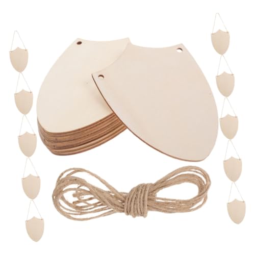 Lurrose 20 Stück Unfertige Holzschild Diy Bastelmaterial für Kreative Projekte Mittelalterliche Themenpartys Vielseitige Dekoration und für Ritter Events von Lurrose