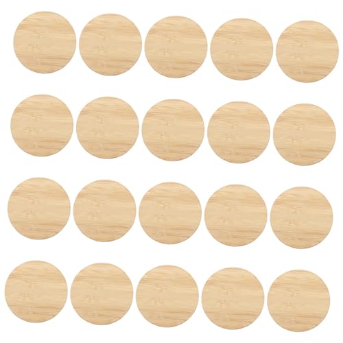 Lurrose 20 Stück Unvollendete Runde Holzscheiben für Diy Projekte Große Naturmaterialien für Bastelarbeiten und Kreative Gestaltung von Lurrose