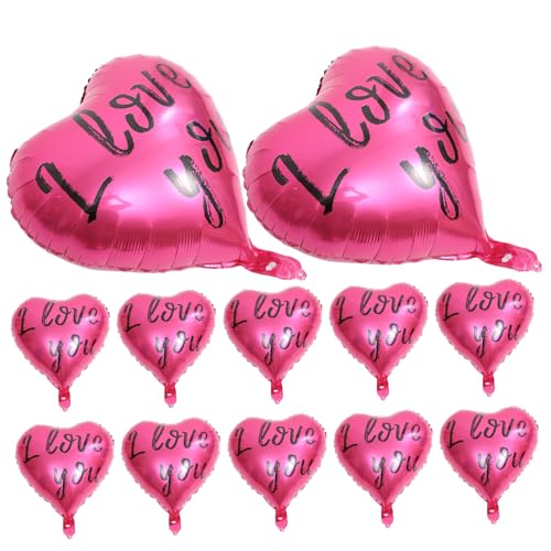Lurrose 20 Stück Wille Dekorationen Herzförmiger Folienballon Luftballons Zur Hochzeit Und Verlobungsballons Bausatz Heirate Mich Dekoration Du Hochzeitsfeierdekoration Aluminium Rosy von Lurrose