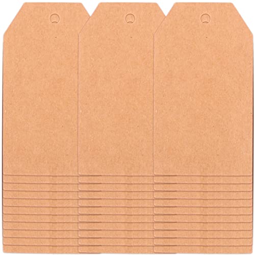 Lurrose 200 Stück Blanko Papiertags Diy Hängende Etiketten aus Kraftpapier Bedruckbar und Bemalbar Beschriften und Basteln von Lurrose