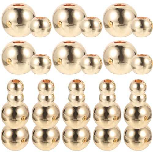 Lurrose 200 Stück Diy Armbandperlen Gold Metallabstandshalter Glatte Spacer Perlen für Schmuckherstellung und Armbänder Handwerksmaterialien für Kreative Projekte Lurrose 200 Stück Diy Armbandperlen Gold Metallabstandshalter Glatte Spacer Perlen für Schmuckherstellung und Armbänder Handwerksmaterialien für Kreative Projekte von Lurrose