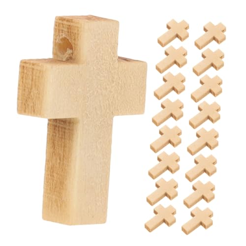 Lurrose 200 Stück Holzkreuz Anhänger Natürliche Unvollendete Mini Holzcharms für Schmuckherstellung Armbänder DIY Handwerk Osterdekorationen Religiöse Accessoires Lurrose 200 Stück Holzkreuz Anhänger Natürliche Unvollendete Mini Holzcharms für Schmuckherstellung Armbänder DIY Handwerk Osterdekorationen Religiöse Accessoires von Lurrose