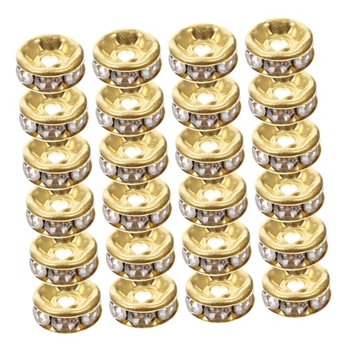 Lurrose 200 Stück Kupfer-abstandsperlen: Schmuckherstellungszubehör Mit Weitem Loch, Perlen Für Selbstgemachte Armbänder, Halsketten, Ohrringe Und Stiftdekorationen Lurrose 200 Stück Kupfer-abstandsperlen: Schmuckherstellungszubehör Mit Weitem Loch, Perlen Für Selbstgemachte Armbänder, Halsketten, Ohrringe Und Stiftdekorationen von Lurrose