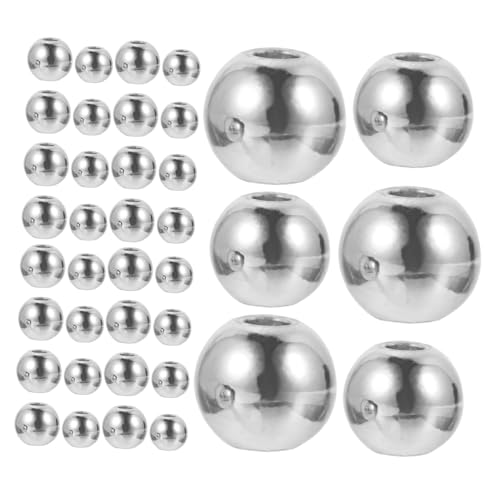 Lurrose 200 Stück Silber Metall Abstandsperlen Runde Glatte Spacer Perlen für Schmuckherstellung Armbänder Halsketten DIY Bastelbedarf Lurrose 200 Stück Silber Metall Abstandsperlen Runde Glatte Spacer Perlen für Schmuckherstellung Armbänder Halsketten DIY Bastelbedarf von Lurrose