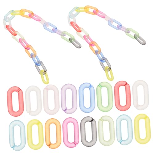 Lurrose 200 Stück Teiliges Matte Regenbogen Wallet Chain Links Langlebige Offene Acrylringe Schnelle Verbindung für Schlüssel Geldbörse Armband und Diy Schmuckzubehör Lurrose 200 Stück Teiliges Matte Regenbogen Wallet Chain Links Langlebige Offene Acrylringe Schnelle Verbindung für Schlüssel Geldbörse Armband und Diy Schmuckzubehör von Lurrose