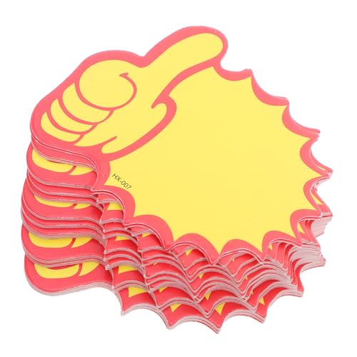 Lurrose 200 Stück Teiliges Preisschilder Sternform aus Robustem Papier Wiederbeschreibbare Verkaufsschilder mit Haftkleber für Ladengeschäft Supermarkt Party und Klassenraum Langlebig und von Lurrose