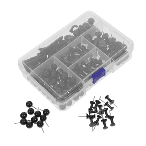 Lurrose 200 Stück Teiliges Set Pinnwandnadeln aus Edelstahl und Abs Stabile Reißzwecken mit Scharfen Spitzen Clips und Haken Langlebige Pins für Kork und Pinnwände Sicherer für Büro und von Lurrose