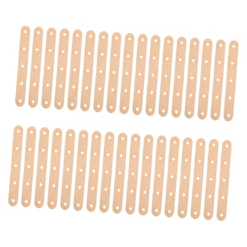Lurrose 200 Stück Unbehandelte Diy Holzstiele mit Löchern für Kreative Bastelprojekte und Modellbau für Unterricht Lurrose 200 Stück Unbehandelte Diy Holzstiele mit Löchern für Kreative Bastelprojekte und Modellbau für Unterricht von Lurrose