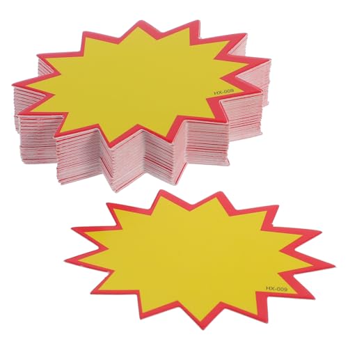 Lurrose 200Stücke Preisschilder für Flohmärkte Wiederbeschreibbare Preisetiketten Langlebiges Papiermaterial für Einzelhandel und Verkaufsveranstaltungen Fluoreszierende von Lurrose