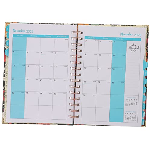 Lurrose 2023 Agenda Buch Lehrerplaner Spiral Akademischer Planer Notizbuch Budget Wochenplaner Whiteboard Wandplaner Notizblock Arbeitsplaner Wöchentlicher Essensplaner Notizbücher von Lurrose