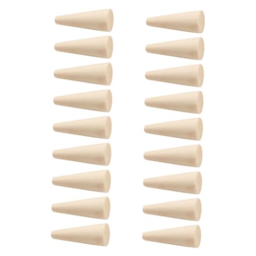 Lurrose 20Stücke Holzkegel Ringhalter Naturholz Unbemalt für DIY Schmuckständer Kreative Bastelideen Vielseitige Organizer für Mädchen und Frauen Lurrose 20Stücke Holzkegel Ringhalter Naturholz Unbemalt für DIY Schmuckständer Kreative Bastelideen Vielseitige Organizer für Mädchen und Frauen von Lurrose