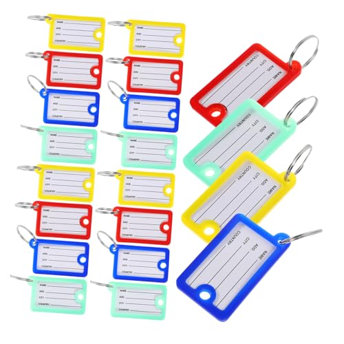 Lurrose 20pcs Kunststoffschlüssel -etikett -tags Mit Ringnummerierten Keychain -tags Für Einfache Identifikationen Schreibbare Gepäck -tags Schlüssel -id -tags Für Reisebüro Home Lurrose 20pcs Kunststoffschlüssel -etikett -tags Mit Ringnummerierten Keychain -tags Für Einfache Identifikationen Schreibbare Gepäck -tags Schlüssel -id -tags Für Reisebüro Home von Lurrose
