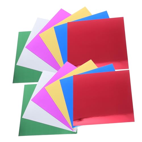 Lurrose 224 Blatt Metallic-farbkarton mit Spiegeloberfläche Farbiges Origami-faltpapier Leicht Vielseitig für Scrapbooking Kartenherstellung Partydekorationen Handliche für Unterwegs Lurrose 224 Blatt Metallic-farbkarton mit Spiegeloberfläche Farbiges Origami-faltpapier Leicht Vielseitig für Scrapbooking Kartenherstellung Partydekorationen Handliche für Unterwegs von Lurrose