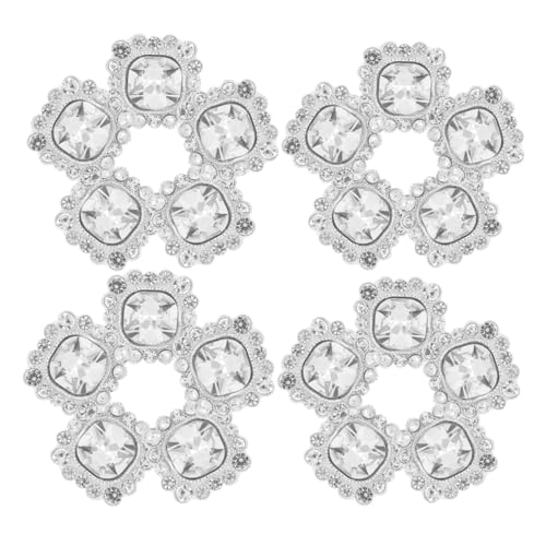Lurrose 24 Stück Strasskristallknopf Runde Knöpfe aus Strass Kristall -Strass -Verzierung Kleidungsdekorationsknöpfe zum Basteln Silber Lurrose 24 Stück Strasskristallknopf Runde Knöpfe aus Strass Kristall -Strass -Verzierung Kleidungsdekorationsknöpfe zum Basteln Silber von Lurrose