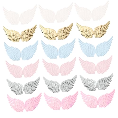 Lurrose 24 Stück Teiliges Gestickter Flügel-applikationen zum Aufbügeln oder Aufnähen Vielseitige Flügel-stoff-patches für Diy-bekleidung Rucksäcke Jacken und Kreative Textilgestaltung von Lurrose