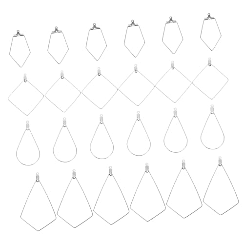 Lurrose 24 Stück Teiliges Silbernes Ohrschmuck aus Edelstahl Vielseitige Ohranhänger Rohlinge für DIY Schmuckherstellung Leicht Langlebig für Perlen und Edelstein Designs Basteln Lurrose 24 Stück Teiliges Silbernes Ohrschmuck aus Edelstahl Vielseitige Ohranhänger Rohlinge für DIY Schmuckherstellung Leicht Langlebig für Perlen und Edelstein Designs Basteln von Lurrose
